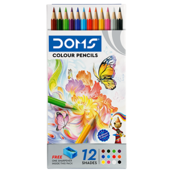 Domes Coloured Pencil 12 shades (1 packet)