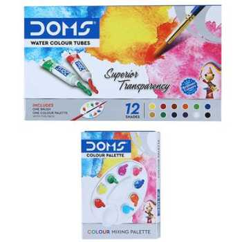 Doms Water colour tubes 12 Shades 